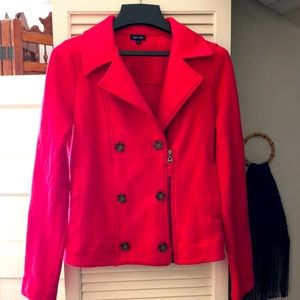 Splendid Red Cropped Coat